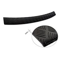 AVISA Profiled ALU rear door sill cover (black - grooved) for Skoda Octavia III Combi FL, - Boot Edge Protector