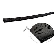 AVISA Profiled ALU rear door sill cover (black - grooved) for Toyota RAV4 V, from r. v. 2018 - Boot Edge Protector