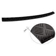 AVISA Profiled ALU rear door sill cover (black - grooved) for Volkswagen Caddy IV, from r. v. - Boot Edge Protector