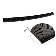 AVISA Profiled ALU rear door sill cover (black - grooved) for Volkswagen T7 Multivan, from r - Boot Edge Protector