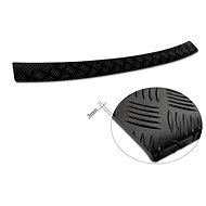 AVISA Profiled ALU rear door sill cover (black - grooved) for Volvo V60 II, from r. v. 2019 - - Boot Edge Protector