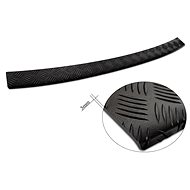 AVISA Profiled ALU rear door sill cover (black - grooved) for Volvo XC60 II, from 2017 - Boot Edge Protector