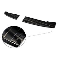 AVISA black profiled stainless steel rear door sill cover for Dacia Sandero III hatchback 5 door, fr - Boot Edge Protector