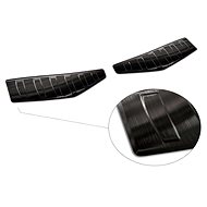 AVISA profiled stainless steel rear door sill cover for Ford Mustang Mach-E - black, from r.v. 2020  - Boot Edge Protector