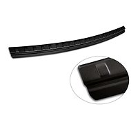 AVISA Profiled stainless steel tailgate sill cover (black matt) for Jeep Compass II, from r.v. 2016  - Boot Edge Protector