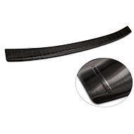 AVISA Profiled stainless steel rear door sill cover for Mazda CX-60, from r.v. 2022 ->, black - Boot Edge Protector