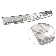 AVISA Profiled stainless steel rear door sill cover for Mercedes EQS, from r.v. 2021 ->, silver - Boot Edge Protector
