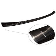 AVISA profiled stainless steel rear door sill cover for Nissan Qashqai III - black, from r. v. 2021  - Boot Edge Protector