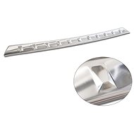 AVISA Profiled stainless steel rear door sill cover for Opel Grandland FL, from r.v. 2021 ->, silver - Boot Edge Protector