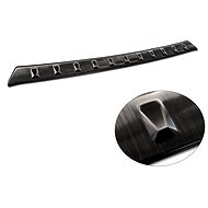 AVISA Profiled stainless steel rear door sill cover for Opel Grandland FL, from r.v. 2021 ->, black - Boot Edge Protector