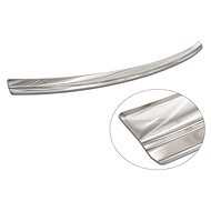 AVISA Profiled stainless steel rear door sill cover for Porsche Cayenne III, from 2017 ->, silver - Boot Edge Protector