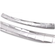AVISA profiled stainless steel inner rear door sill cover for Skoda Octavia IV Estate / Octavia RS, - Boot Edge Protector