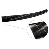 AVISA profiled stainless steel rear door sill cover for Volkswagen Passat B8 sedan - black graphite, - Boot Edge Protector