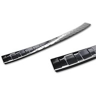 AVISA profiled stainless steel rear door sill cover for Volkswagen Polo VI hatchback - black, from r - Boot Edge Protector