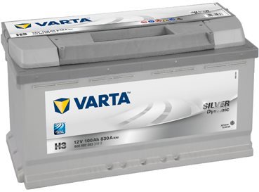 VARTA SILVER Dynamic 100Ah, 12V, H3 - UAMK vehicle installation - Car Battery