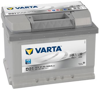 VARTA SILVER Dynamic 61Ah, 12V, D21 - UAMK vehicle installation - Car Battery