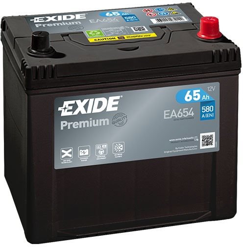 EXIDE Premium 65Ah, 12V, EA654 - UAMK vehicle installation - Car Battery