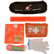 ACI Compulsory equipment SK - first aid kit, triangle, rope (1,9 t), vest, gloves, black bag - Vehicle First Aid Kit