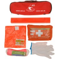 ACI Compulsory equipment SK - first aid kit, triangle, rope (1,9 t), vest, gloves, red bag - Vehicle First Aid Kit