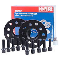 H&R extension washers 2 × 15 mm for BMW M8 F8CM (F91/F92/F93), black, incl. screws - Wheel Pads