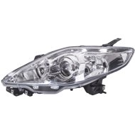 ACI MAZDA 5, 05-08 front light H7+HB3 with flasher (man. and electric control) silver L - Front Headlight