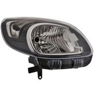 ACI RENAULT Kangoo 13- front light H4 (electrically controlled) black P - Front Headlight