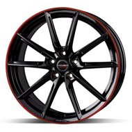 Borbet LX18 Black Red 8x18 5x108 ET45 - Aluminum Wheel