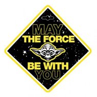 Disney Yoda - suction cup for rear window - Self-Adhesive Sticker