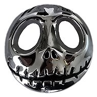 PREXIM Sticker metal skull helloween, chrome - Self-Adhesive Sticker
