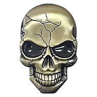 PREXIM Sticker metal skull cracks, gold - Self-Adhesive Sticker