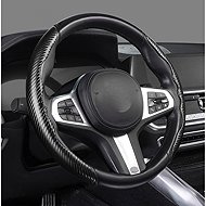 PREXIM Anti-slip steering wheel cover carbon, black - Steering Wheel Cover