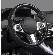 PREXIM Steering wheel cover non-slip suede, black - Steering Wheel Cover