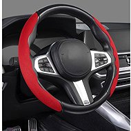 PREXIM Steering wheel cover non-slip suede, red - Steering Wheel Cover