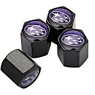 MJakes valve covers square black for SUBARU cars - Valve Caps