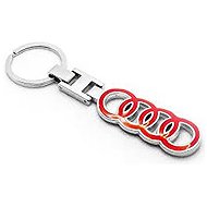 Mjakes emblem keychain pendant metal red for AUDI cars - Keychain