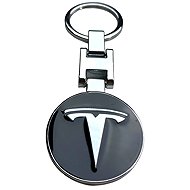 Mjakes keychain pendant double-sided black for TESLA cars - Keychain