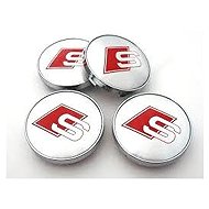MJakes centre wheel caps 60 mm silver for AUDI S Line - Wheel Center Caps