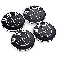 MJakes centre wheel caps 68 mm black for BMW - Wheel Center Caps