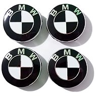 MJakes centre wheel caps 68 mm black and white for BMW cars - Wheel Center Caps