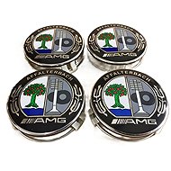 MJakes centre wheel caps coloured 75 mm for MERCEDES BENZ AFFALTERBACH AMG - Wheel Center Caps