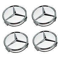 MJakes centre wheel caps star silver 75 mm for MERCEDES BENZ - Wheel Center Caps