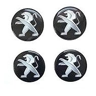 MJakes centre wheel caps 60 mm black for PEUGEOT - Wheel Center Caps
