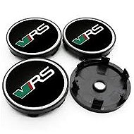 MJakes VRS centre wheel caps 60 mm black for ŠKODA - Wheel Center Caps