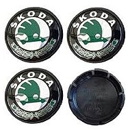 MJakes retro centre wheel caps 65 mm black for ŠKODA - Wheel Center Caps