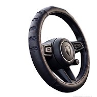 PREXIM Black leather steering wheel cover - Steering Wheel Cover