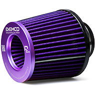 Raemco sports air filter, length 130 mm, inlet 77 mm, colour purple - Air Filter