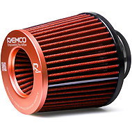 Raemco sports air filter, length 130 mm, inlet 77 mm, colour orange - Air Filter