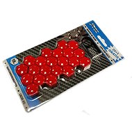 PREXIM Red decorative screw covers 19 mm 21 pcs - Case