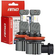 AMIO LED H8/H9/H11/H16 60W - white (socket PGJ 19-5), set of 2 - LED Car Bulb