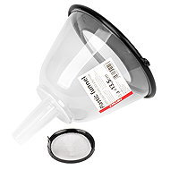 AMIO plastic funnel with filter and half cap, diameter 13,5 cm - Car Mechanic Tools
